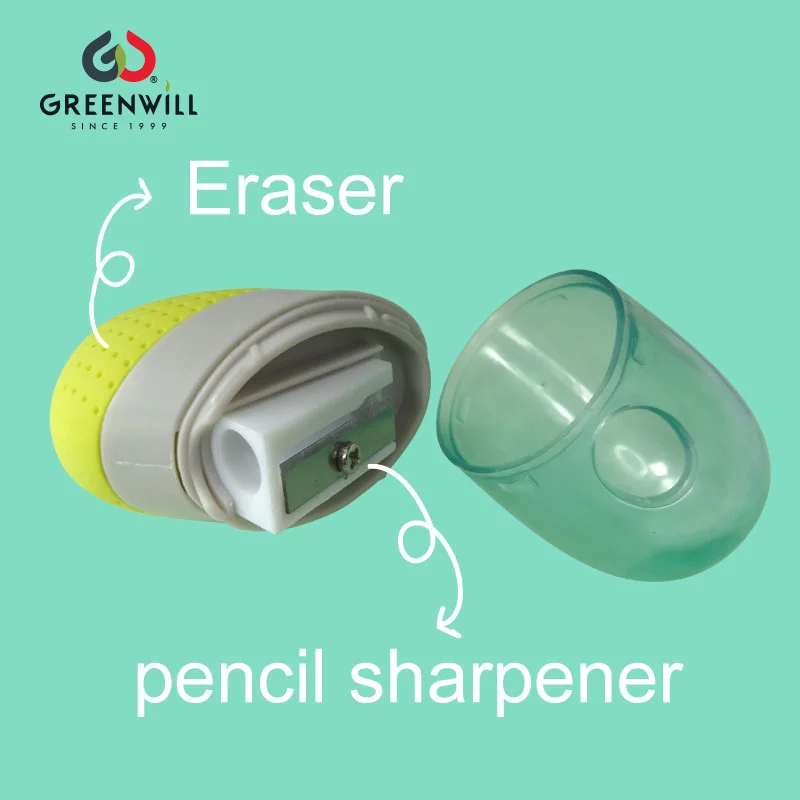 Love Heart Eraser With Sharpener