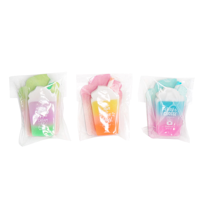 Sloong Milk Tea Cup Shaped Cute Erasers 18 Pack Bulk